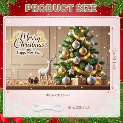 Christmas Decor Door Cover
