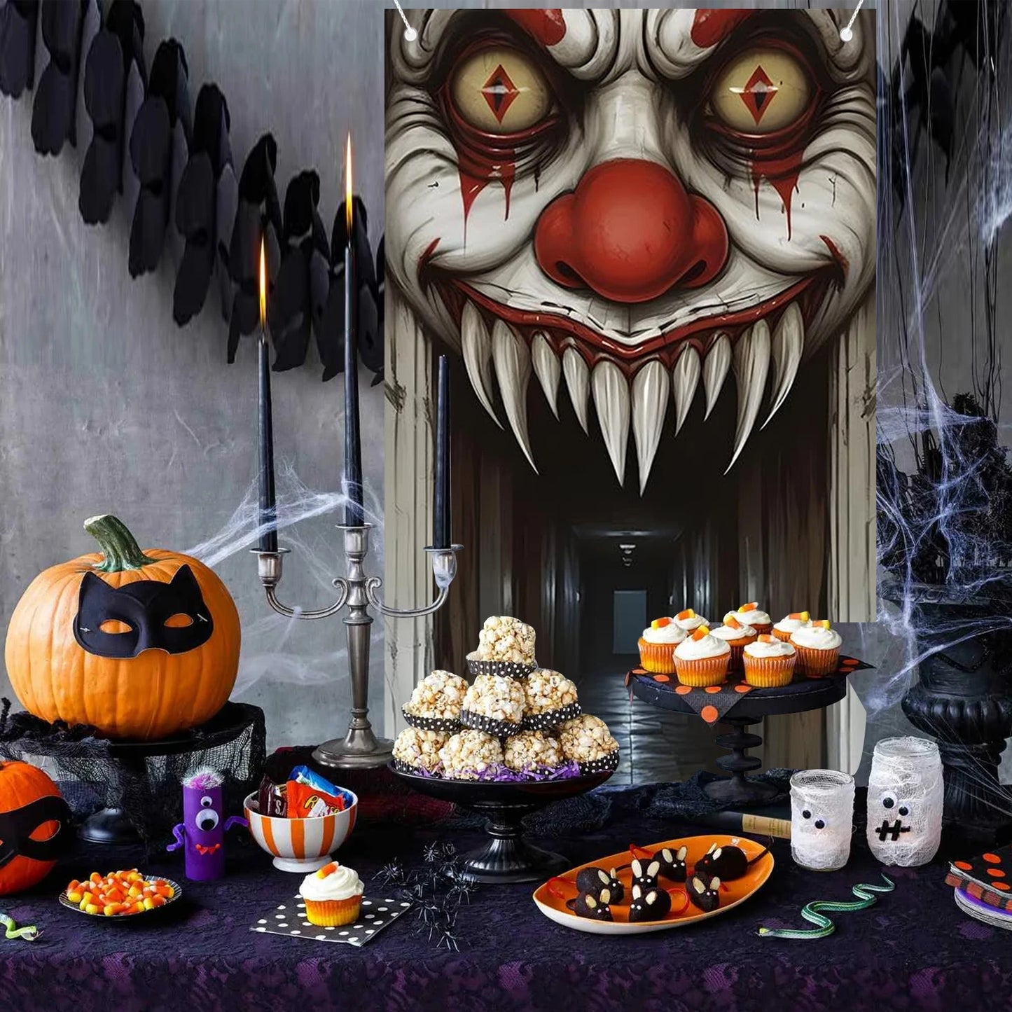 Halloween Decorations Door Cover