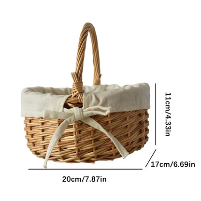 Woven Basket with Handle
