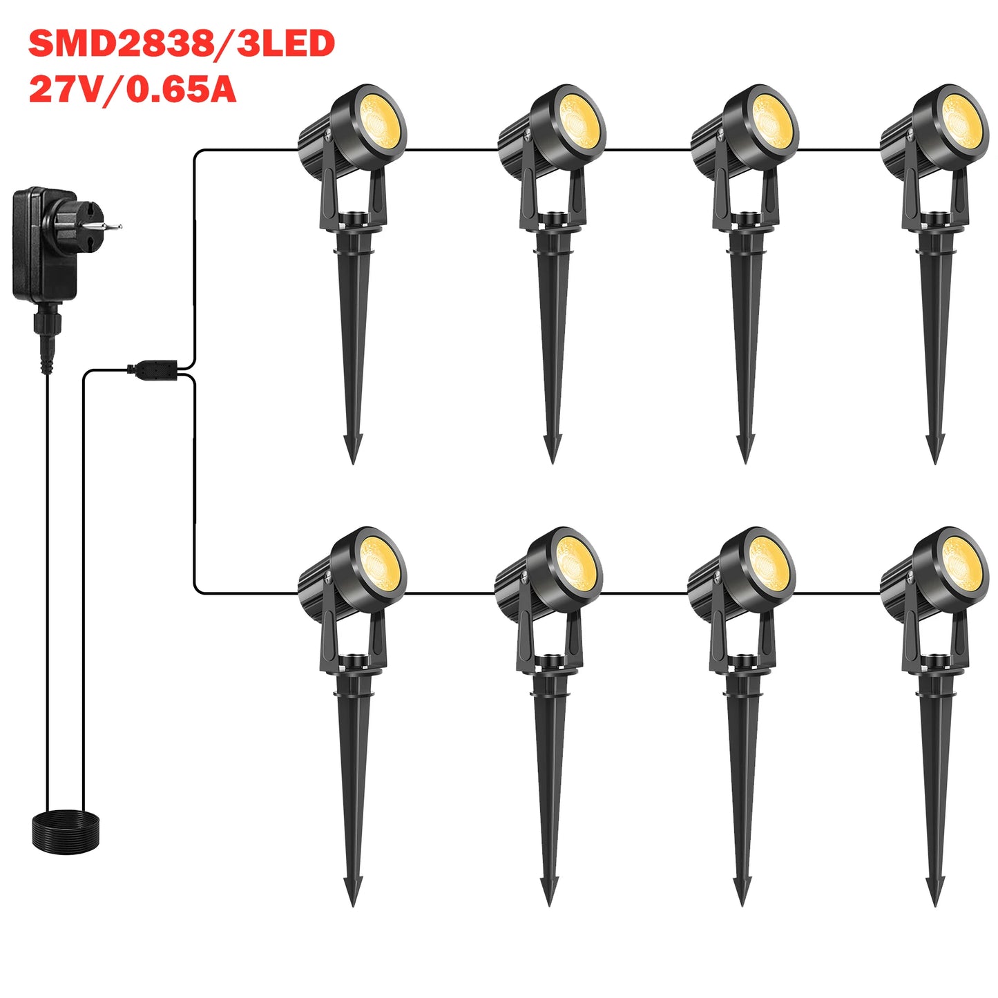 2/4/6/8/10 Landscape Lighting