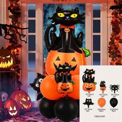 6 Different Happy Halloween Balloon Sets