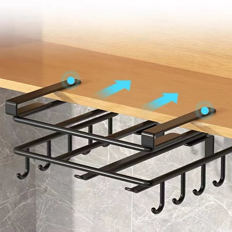 Kitchen Under Cabinet Basket Storage Shelf