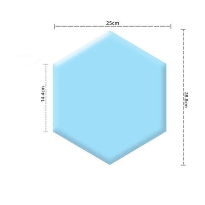 1PC Hexagon Adhesive Bed Headboard