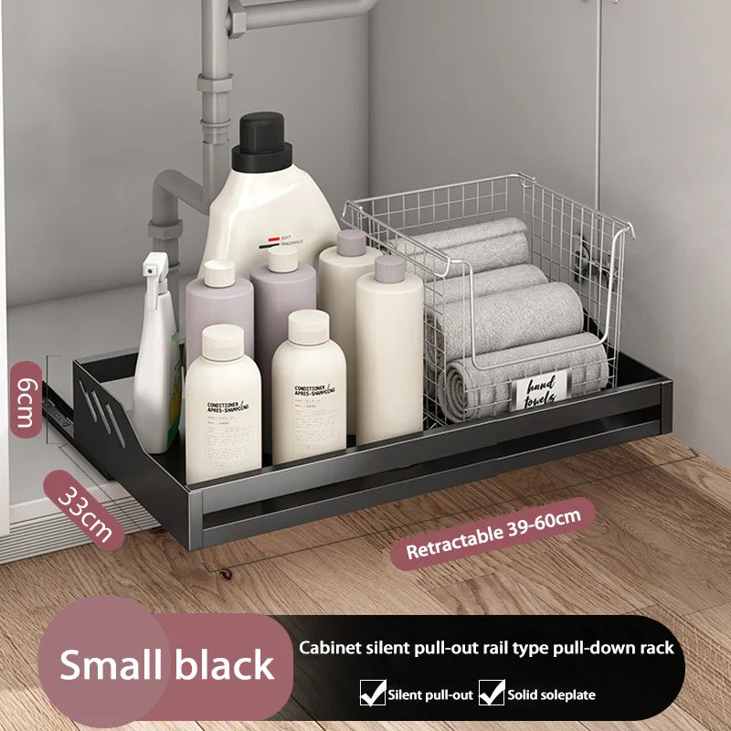 Kitchen Shelves With Slide Rails