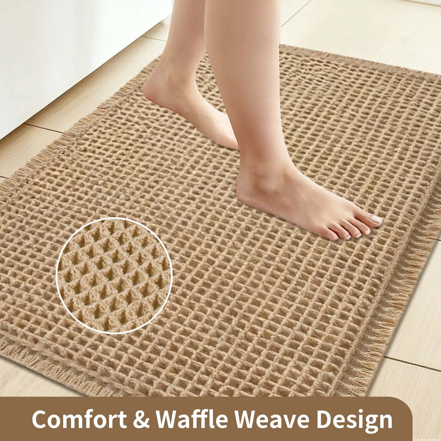 Waffle Bathroom Rugs
