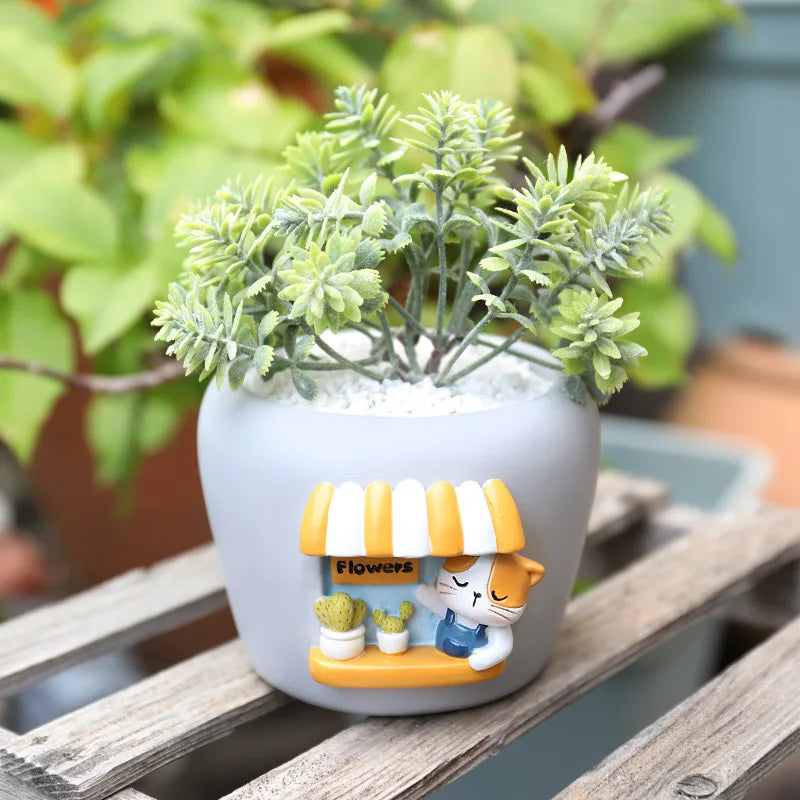 Small Panda Bakery Pots for Succulents