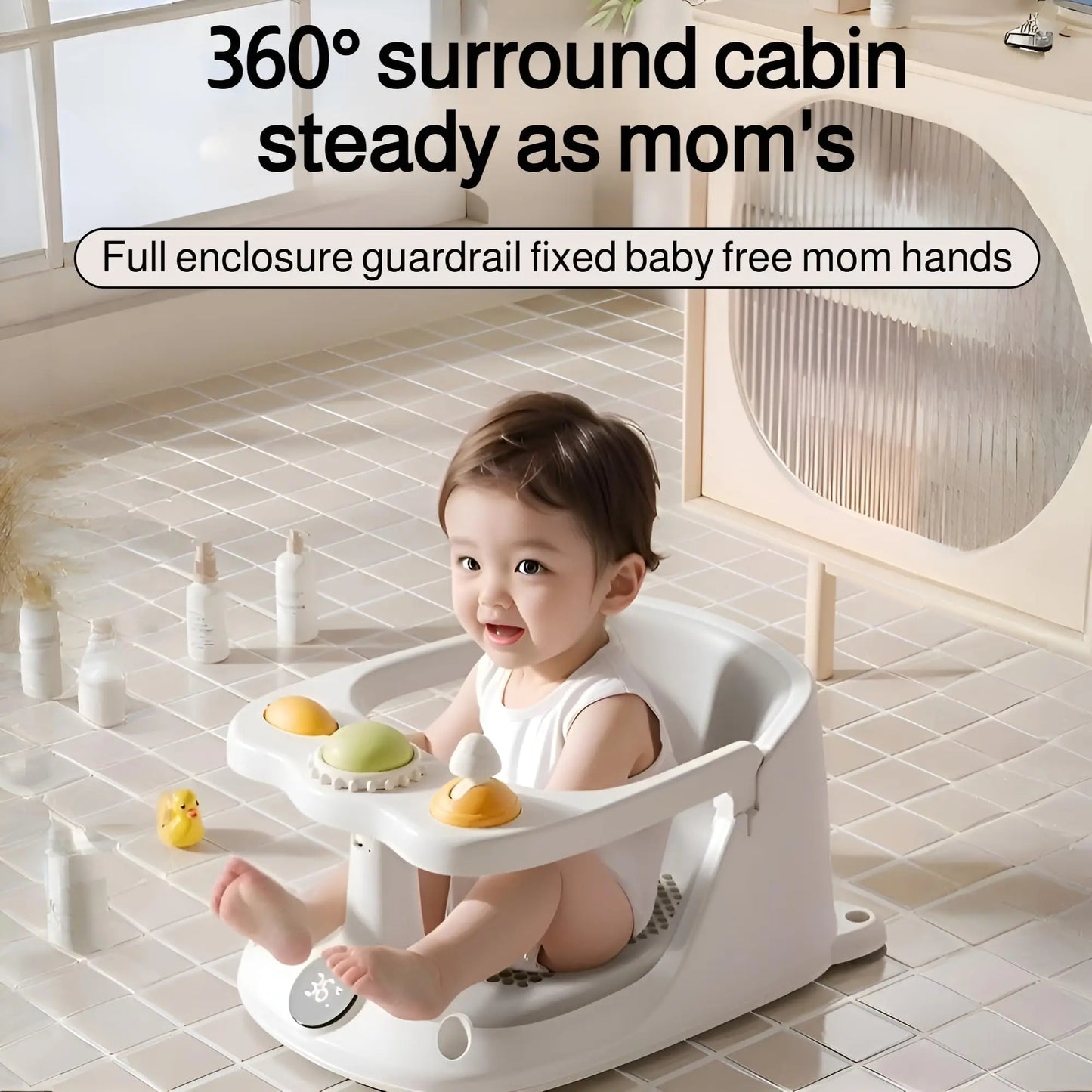 Baby Bath Seat for Babies 6 Months & Up in Tiny Dream Collection