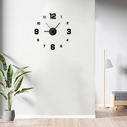 Frameless  Wall Decal Clock