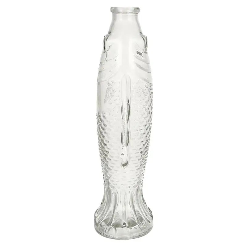Glass Flower Fish Vase