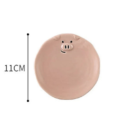 Creative Cute Pink Pig Dishes