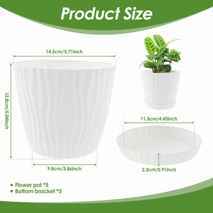 5Pcs Set Flower Pot