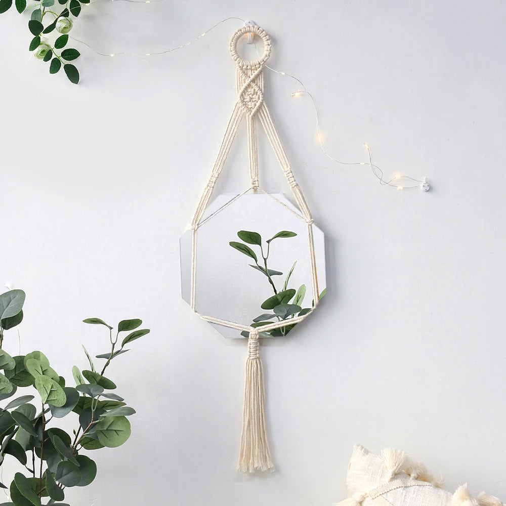 Macrame Mirror Wall Decorations