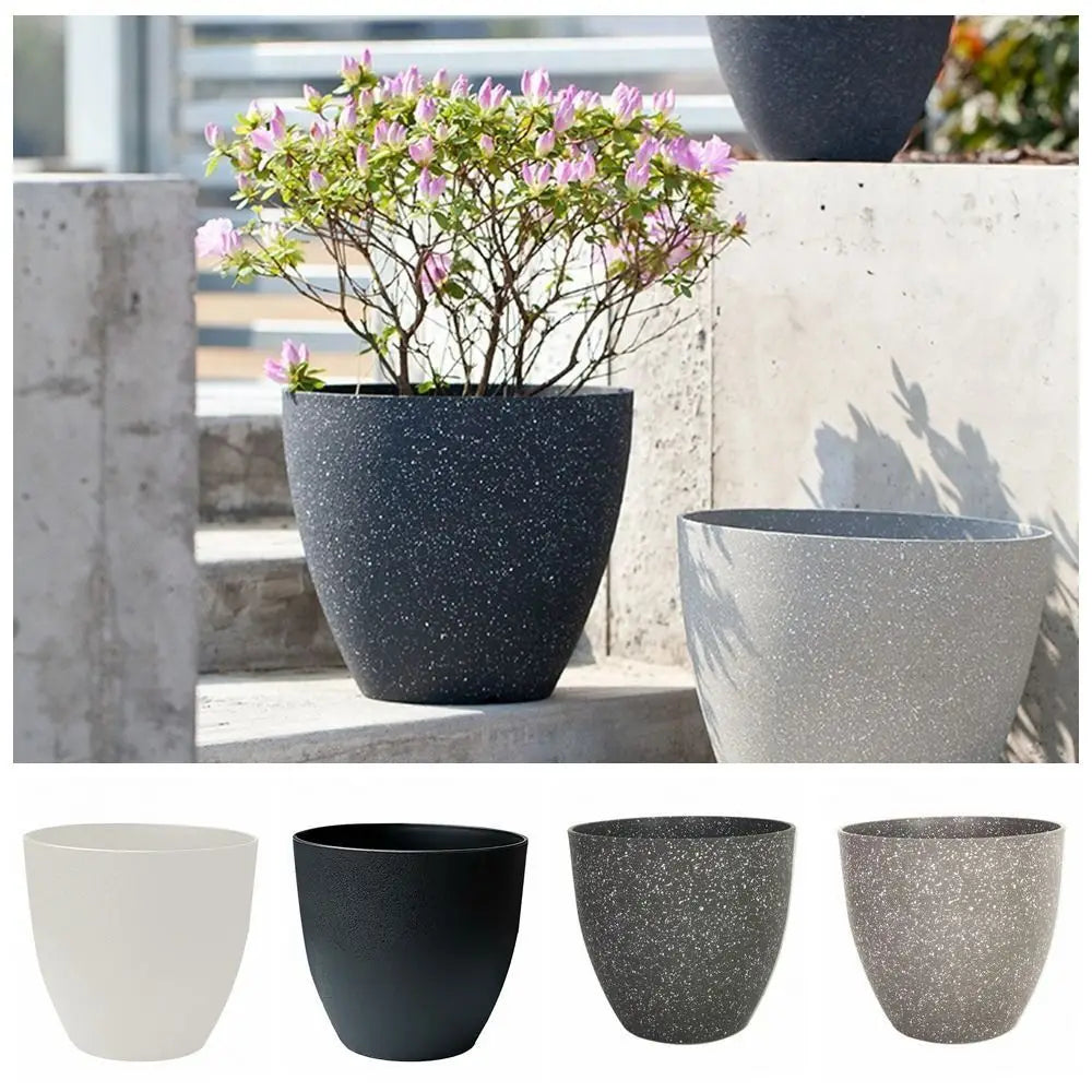 Frosted Imitation Stone Flower Pots