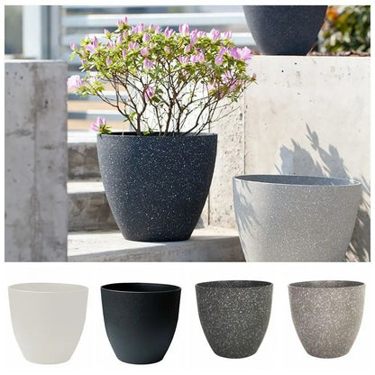 Frosted Imitation Stone Flower Pots