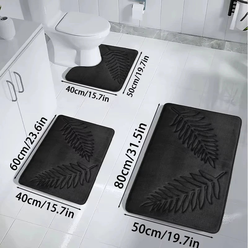 3pcs/set Bathroom Rugs