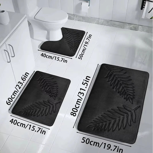 3pcs/set Bathroom Rugs