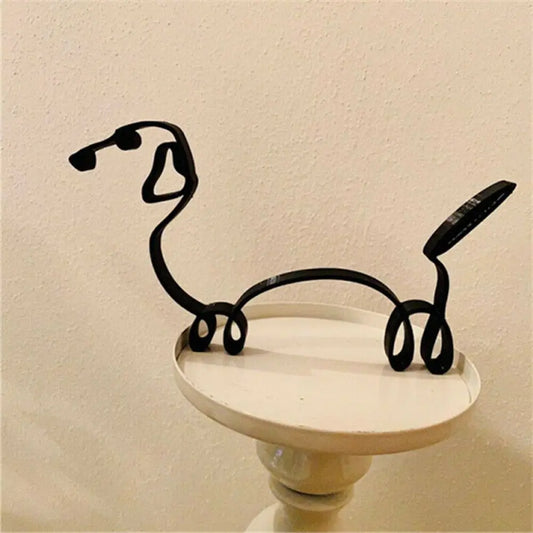 Wrought Iron Dog Statue
