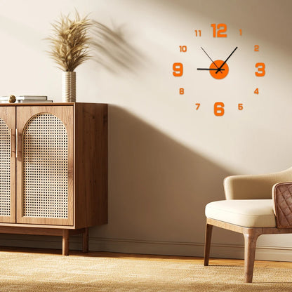 Frameless  Wall Decal Clock