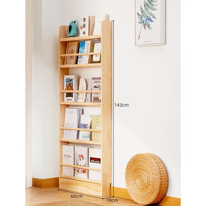 Simple Solid Wood Bookshelf,