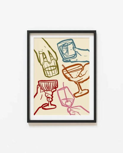 Wine Glass Alcohol Poster