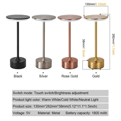 LED Table Lamp Touch Sensor Night Light