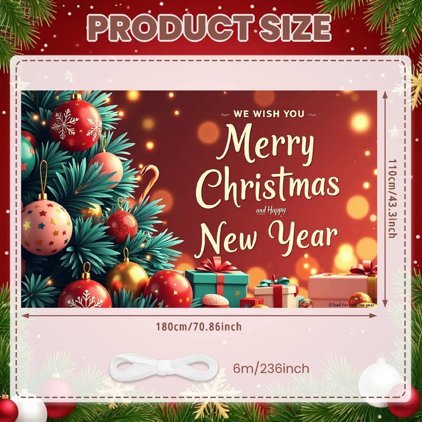 Christmas Decor Door Cover