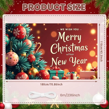 Christmas Decor Door Cover