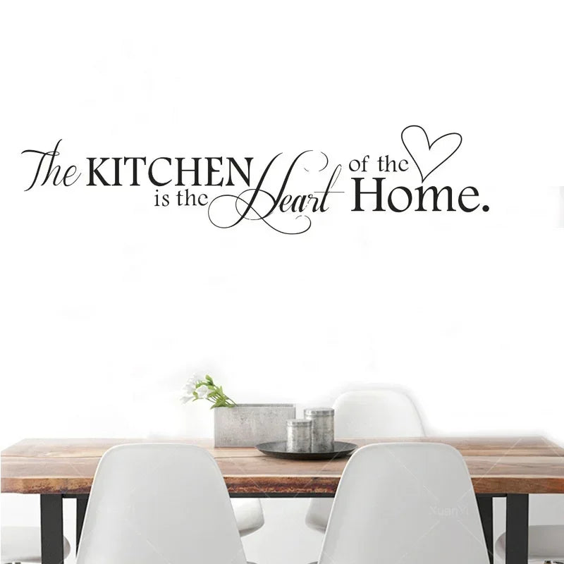The Kitchen Is Heart Home Wall Stickers
