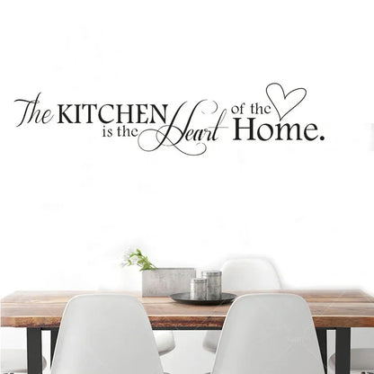 The Kitchen Is Heart Home Wall Stickers