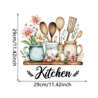 1 Piece Self Adhesive  Kitchen Utensils Pattern