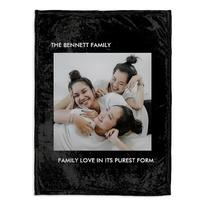 Custom Blanket with Words Picture Collage Customized Blankets,Birthday Souvenir Gifts Personalized Throw Blanket for Father, Mom