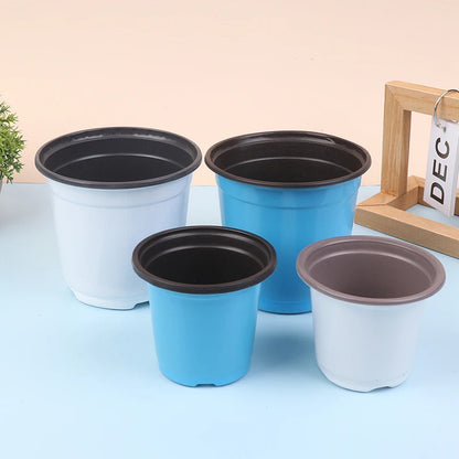 Two-color Thickened Plastic Seedling Pots