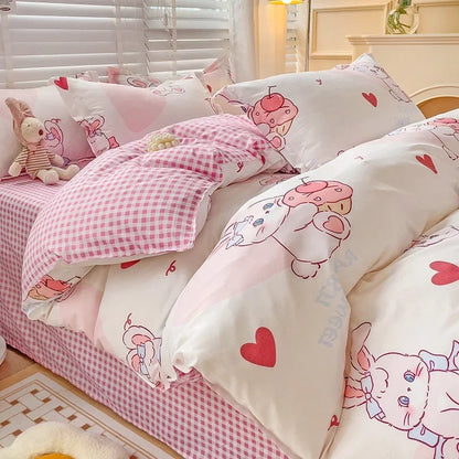 Cartoon Style Bed Sheet Set For Kids