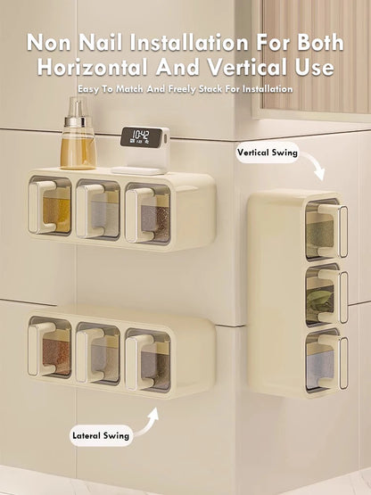 Kitchen Seasoning Storage Rack Combination Set