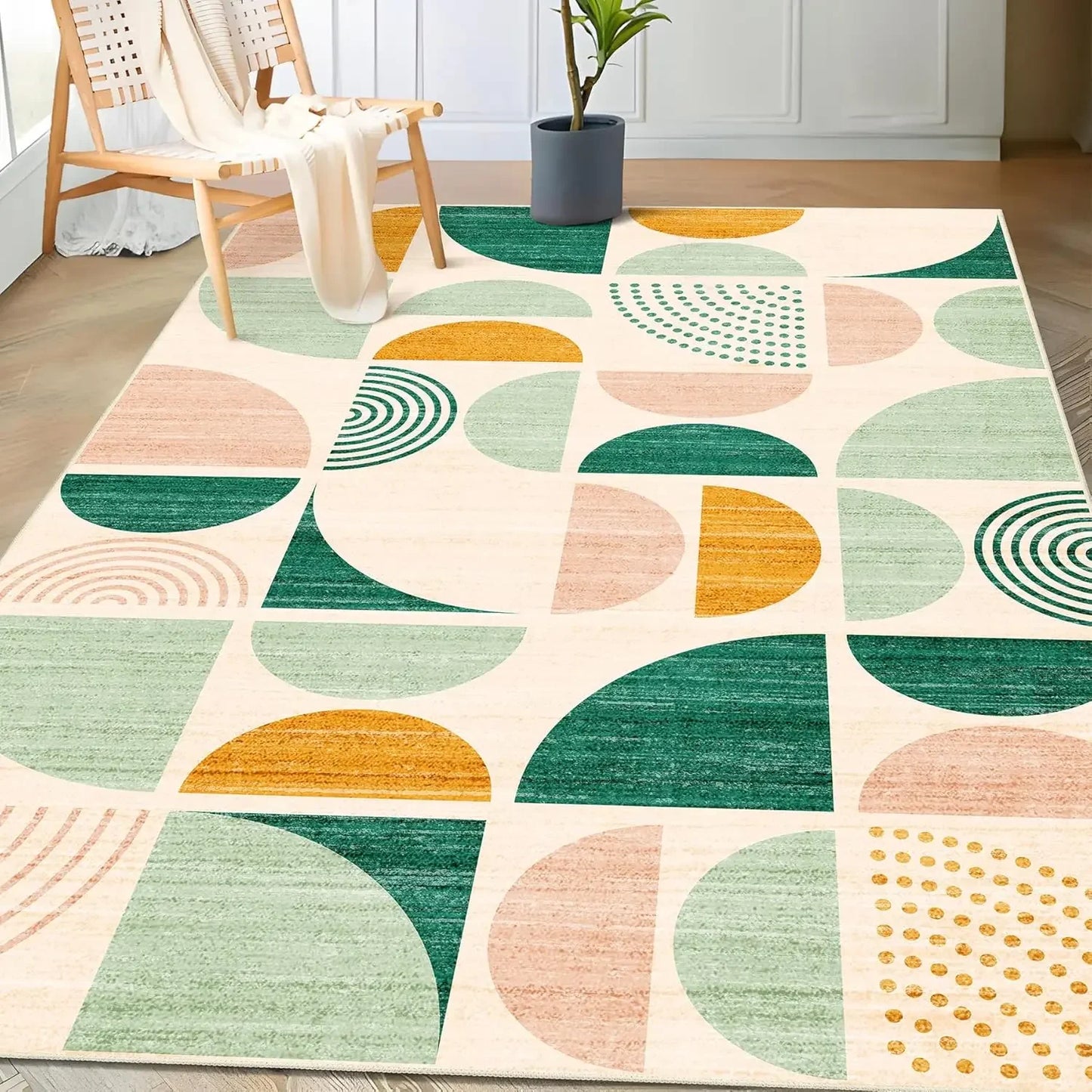 Indoor/Outdoor Boho Washable Area Rugs