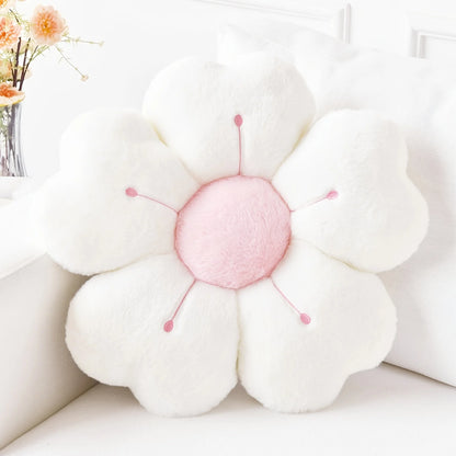 Plush Pillow Comfortable Daisy Flower Shaped