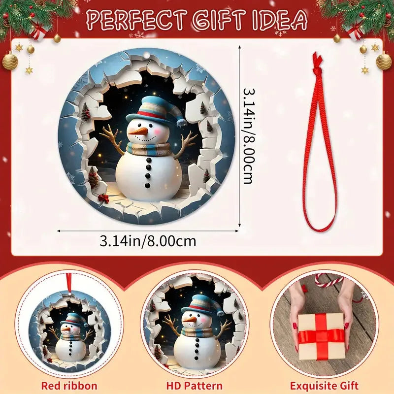Wooden Christmas Tree Ornaments