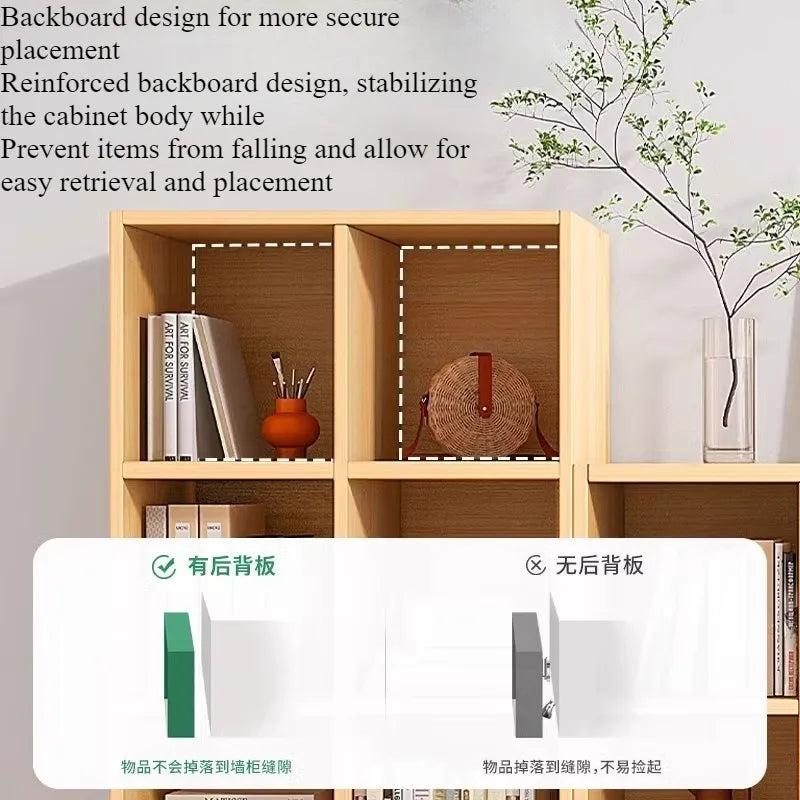 Bookcase, from one square up to eight