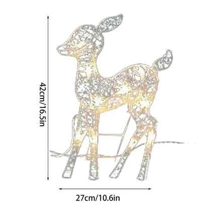 Lighted Deer Christmas Decorations