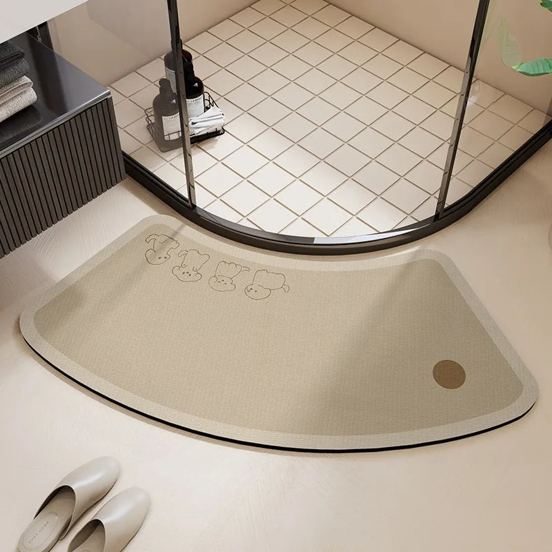 Arched Bathroom Floor Mat