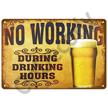 Retro Alcohol Brand Signs