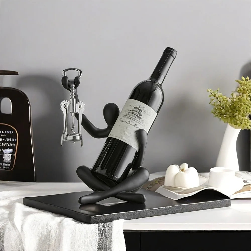 Creative Abstract Character Wine Rack