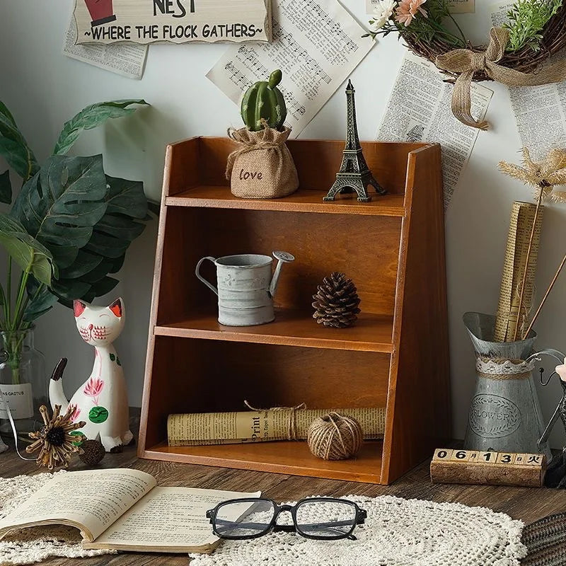 2 or 3 Tier Solid Wood Shelves