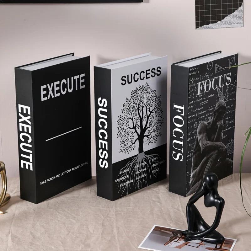 Set of 3 Inspirational Desk Decor Books