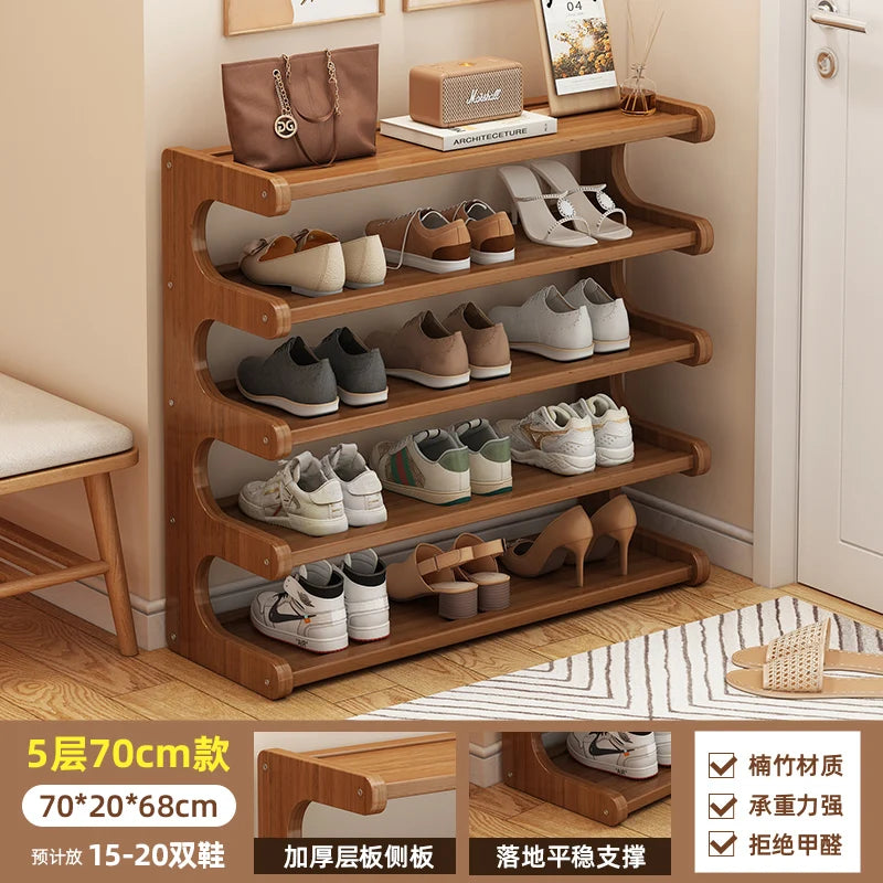 Wooden Shoe Storage Shelves