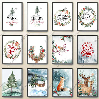 Holiday Decor Christmas Theme Prints