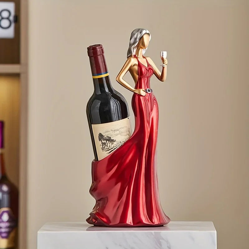 Red Wine Rack Home Decoration