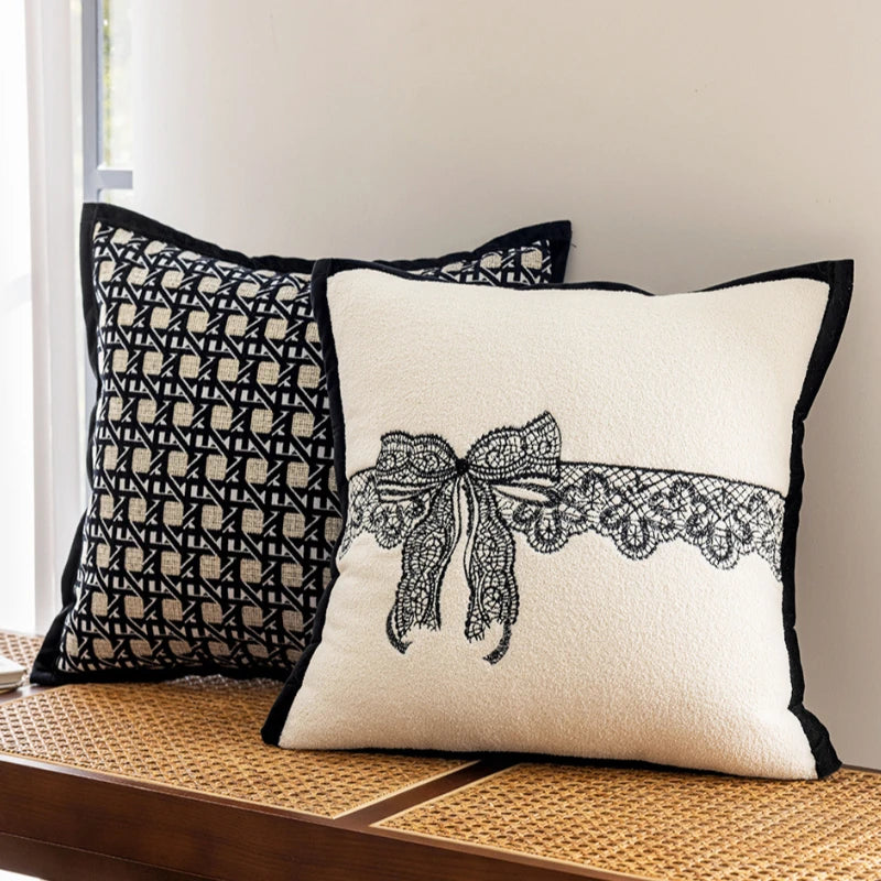Nordic Black White Cushion Cover