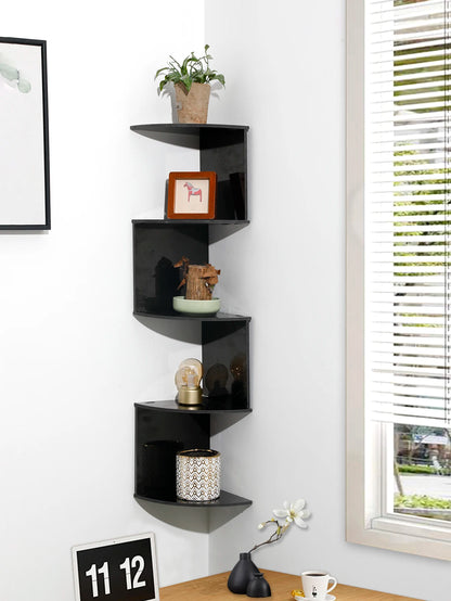 5-Tier Shelf Corner Floating Shelves