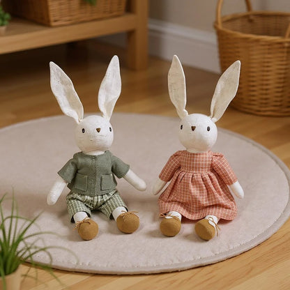Children's Room Decor Rabbit Dolls in Tiny Dream Collection